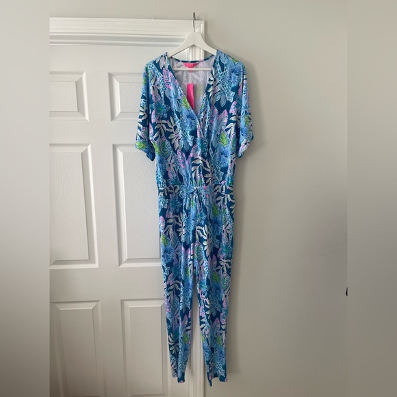 Lilly Pulitzer Merrick Jumpsuit Size Large NWT - Picture 2 of 5
